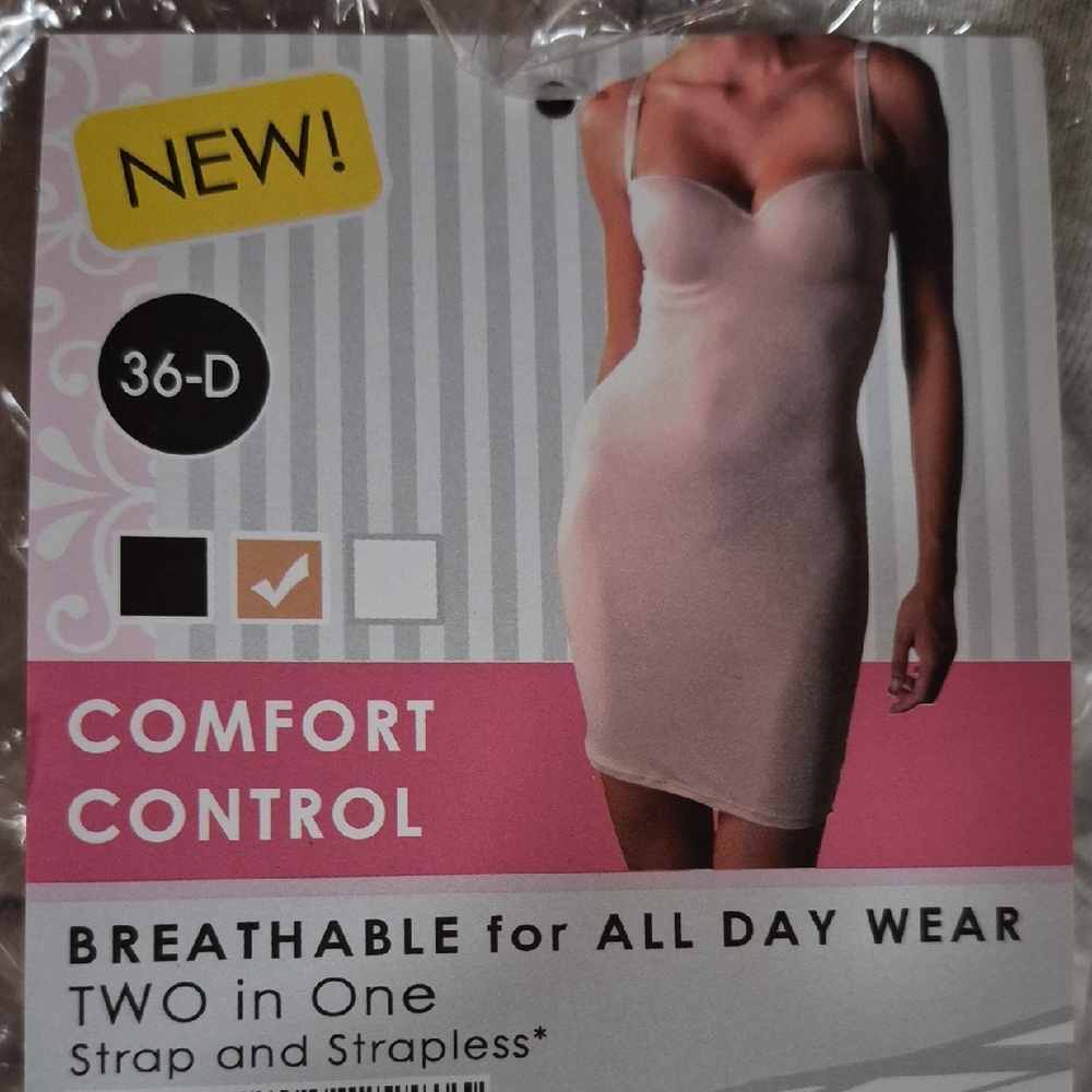 Comfort Control Women's Intimate Dress - Cream